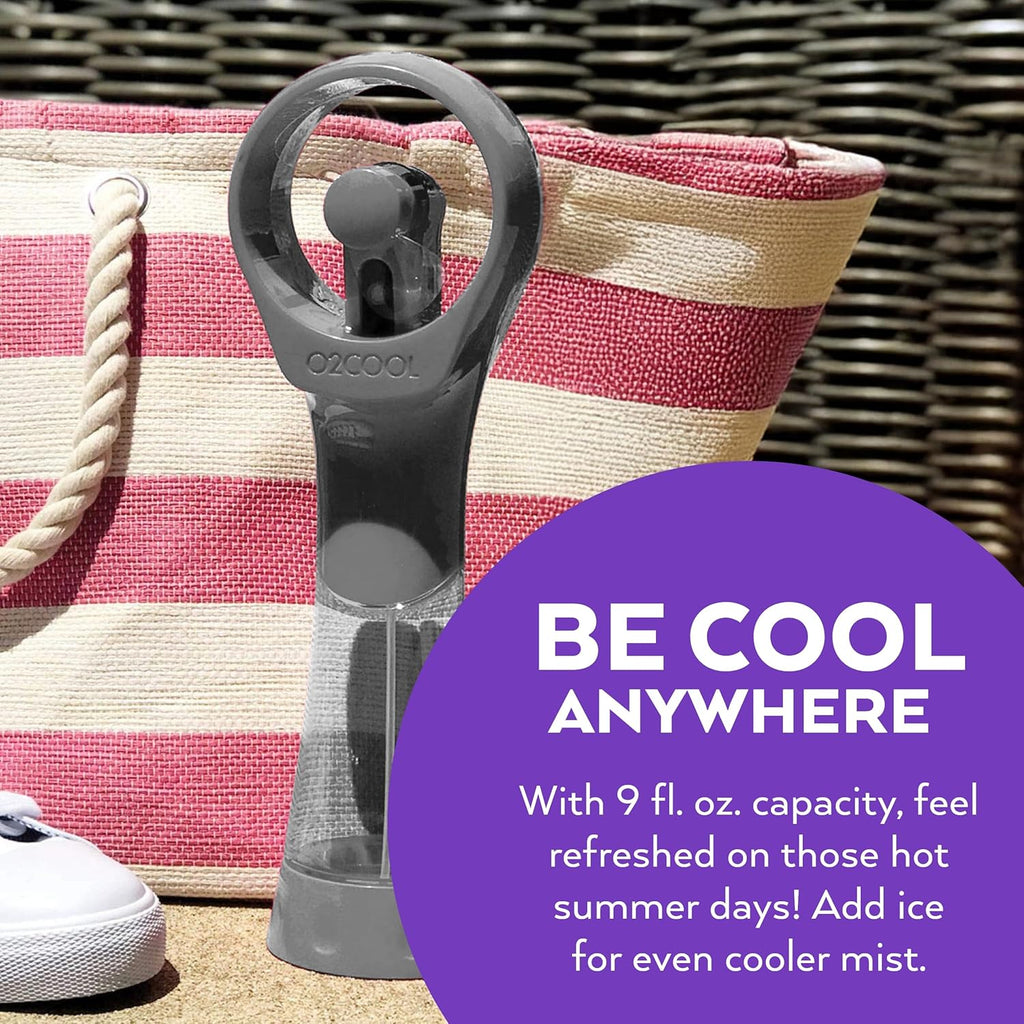 Elite Handheld Misting Fan – Battery Powered Personal Cooling Fan with Water Mist Spray