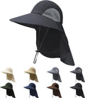 Sun Hat with Neck Flap for Men and Women – UPF 50+ UV Protection Wide Brim Bucket Hat for Fishing, Hiking, Safari and Outdoor Activities