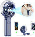 5200mAh Handheld Misting Fan – Portable Rechargeable Cooling Fan with Water Mist Spray