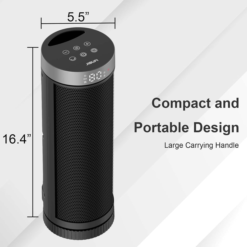 Portable Ceramic Fan Heater – Indoor Space Heater with Remote Control