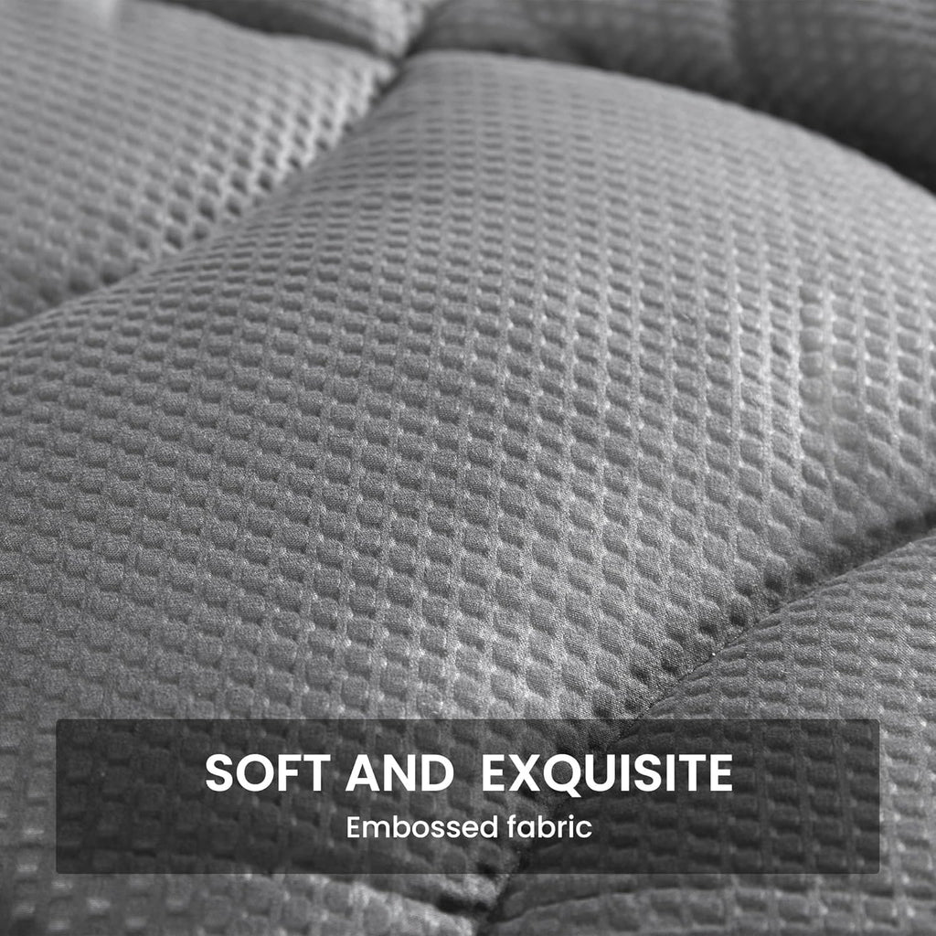 Cooling Twin Mattress Topper for Single Bed – Premium Zoned Mattress Pad Cover with Deep Pocket 8–21", Breathable Quilted Mattress Protector, Soft and Washable Bed Topper
