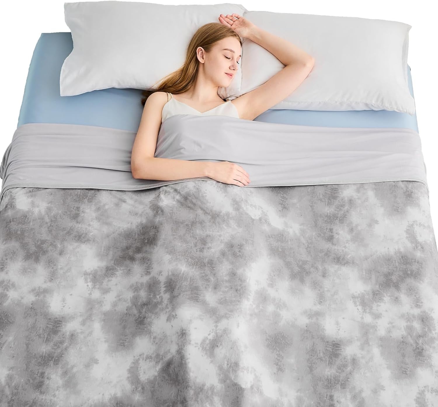 Arc-Chill Cooling Throw Blanket – Lightweight Q-Max 0.45 Cooling Fiber Blanket for Hot Sleepers