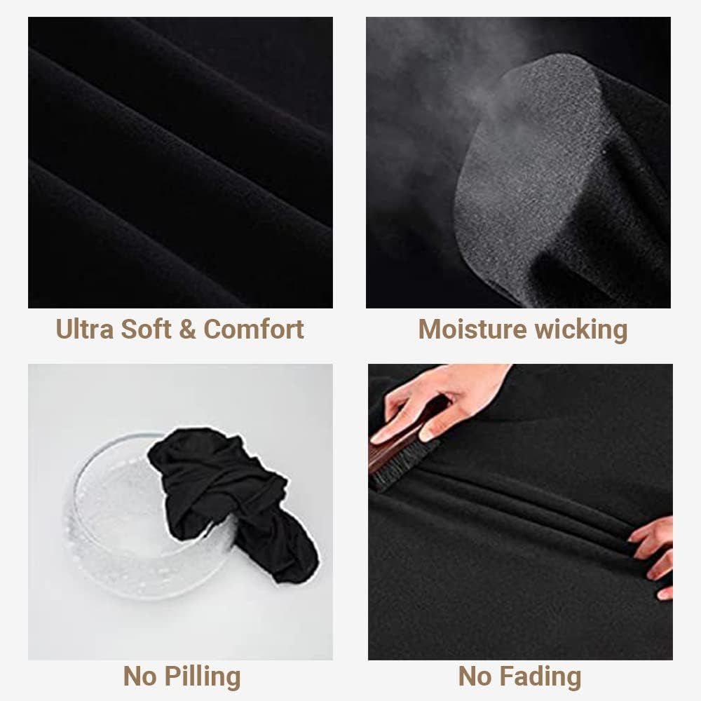Men's Thermal Long Johns Set – Fleece-Lined Base Layer Top & Bottom for Winter, Skiing