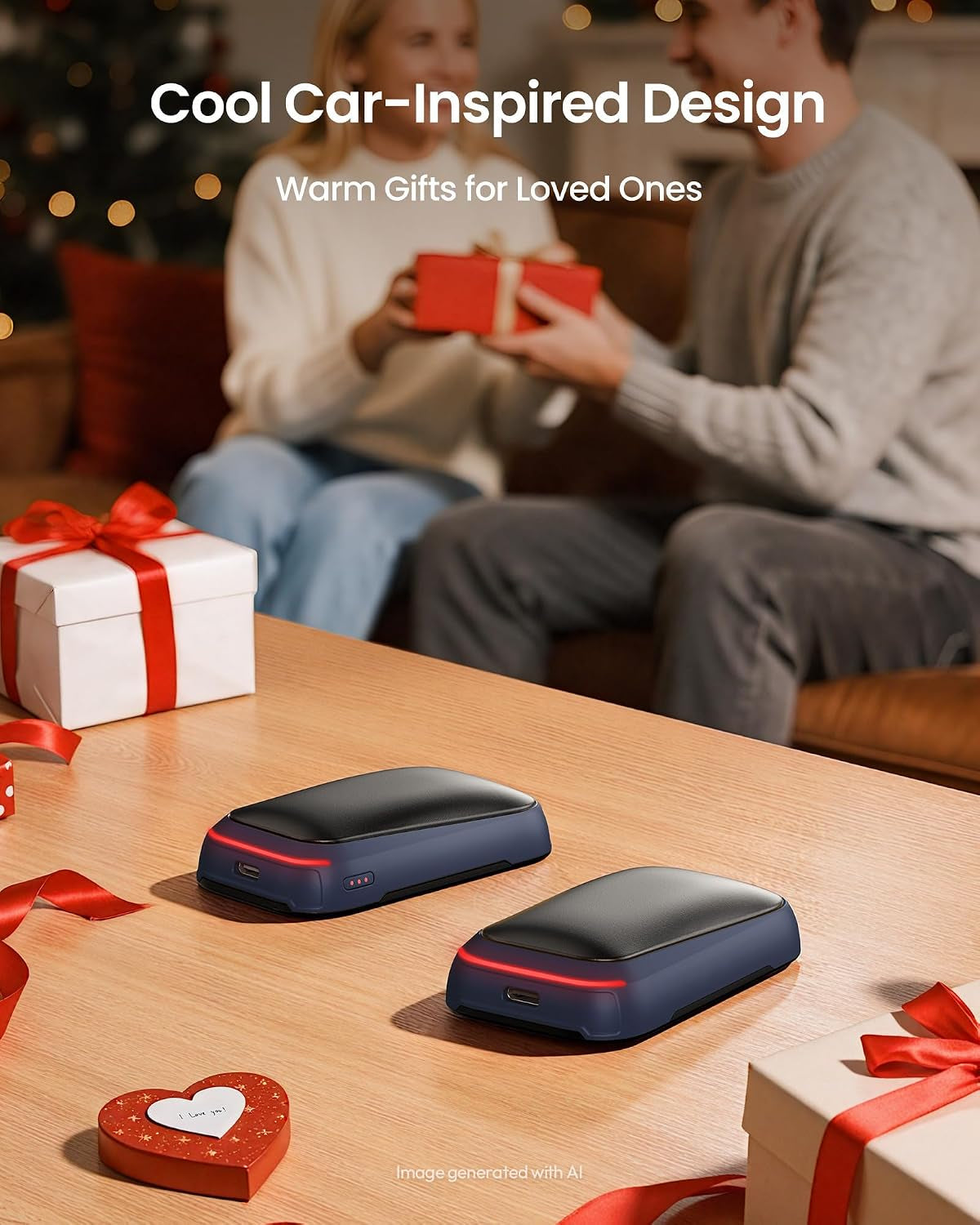 Rechargeable Electric Hand Warmers – 2-Pack Magnetic Pocket Hand Warmers with 3 Heat Levels
