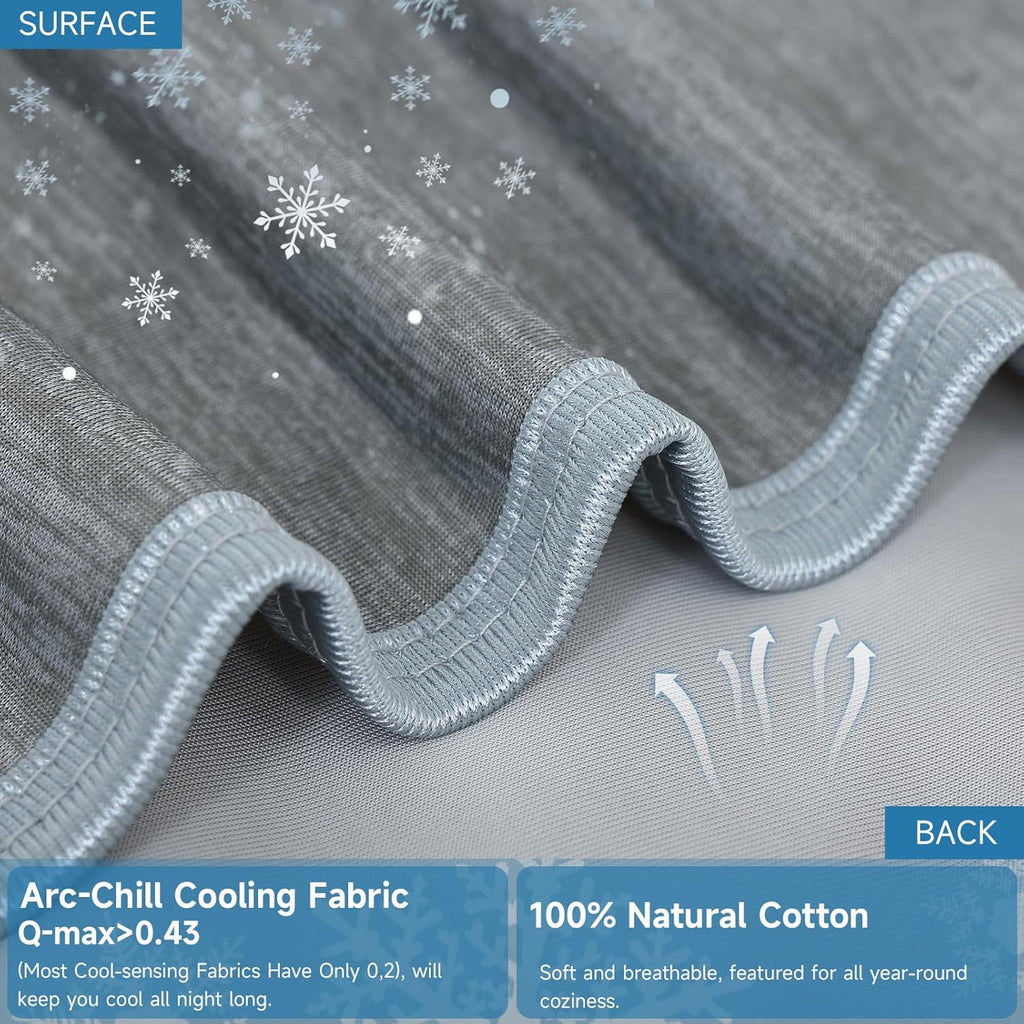 Extra Large Cooling Blanket – Arc-Chill Double-Sided Lightweight Summer Blanket for Hot Sleepers
