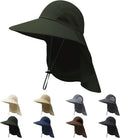 Sun Hat with Neck Flap for Men and Women – UPF 50+ UV Protection Wide Brim Bucket Hat for Fishing, Hiking, Safari and Outdoor Activities