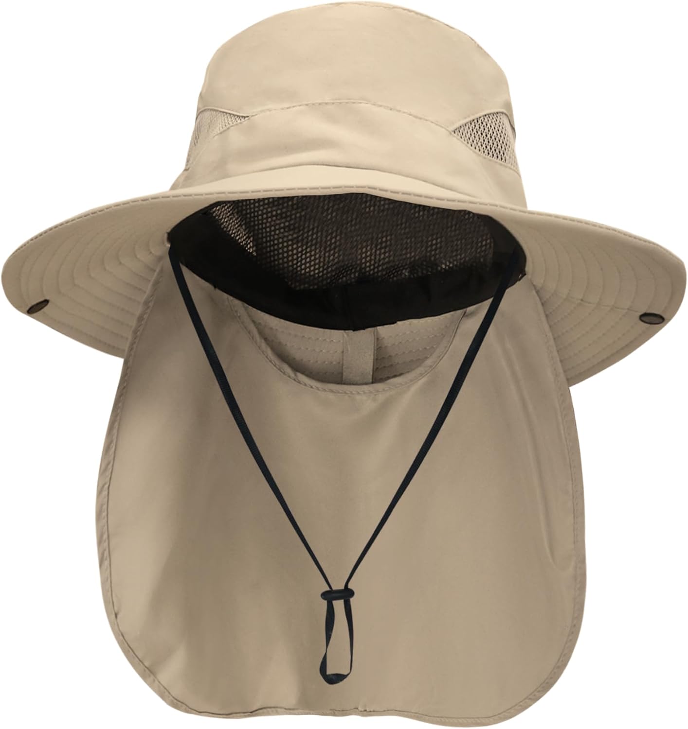 Sun Hat with Neck Flap for Men and Women – UPF 50+ UV Protection Wide Brim Bucket Hat for Fishing, Hiking, Safari and Outdoor Activities