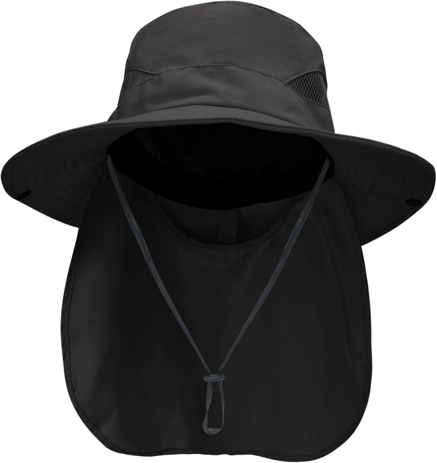 Sun Hat with Neck Flap for Men and Women – UPF 50+ UV Protection Wide Brim Bucket Hat for Fishing, Hiking, Safari and Outdoor Activities