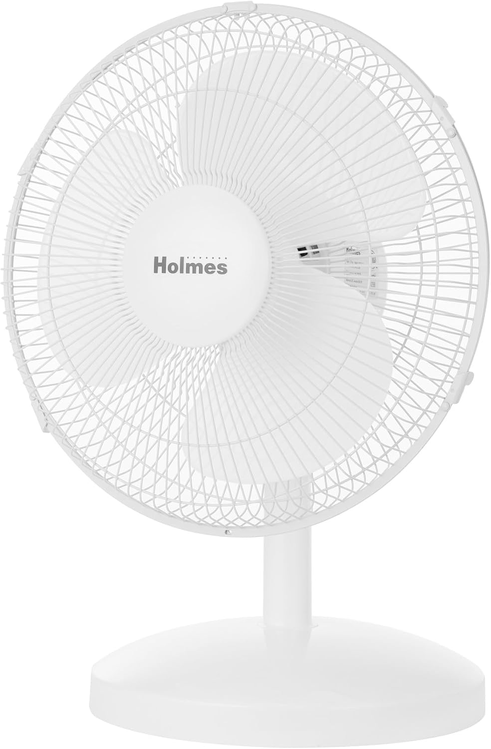 Oscillating Table Fan – Quiet Personal Desk Fan with 3 Speed Settings, 75° Wide-Angle Oscillation, 15° Adjustable Tilt