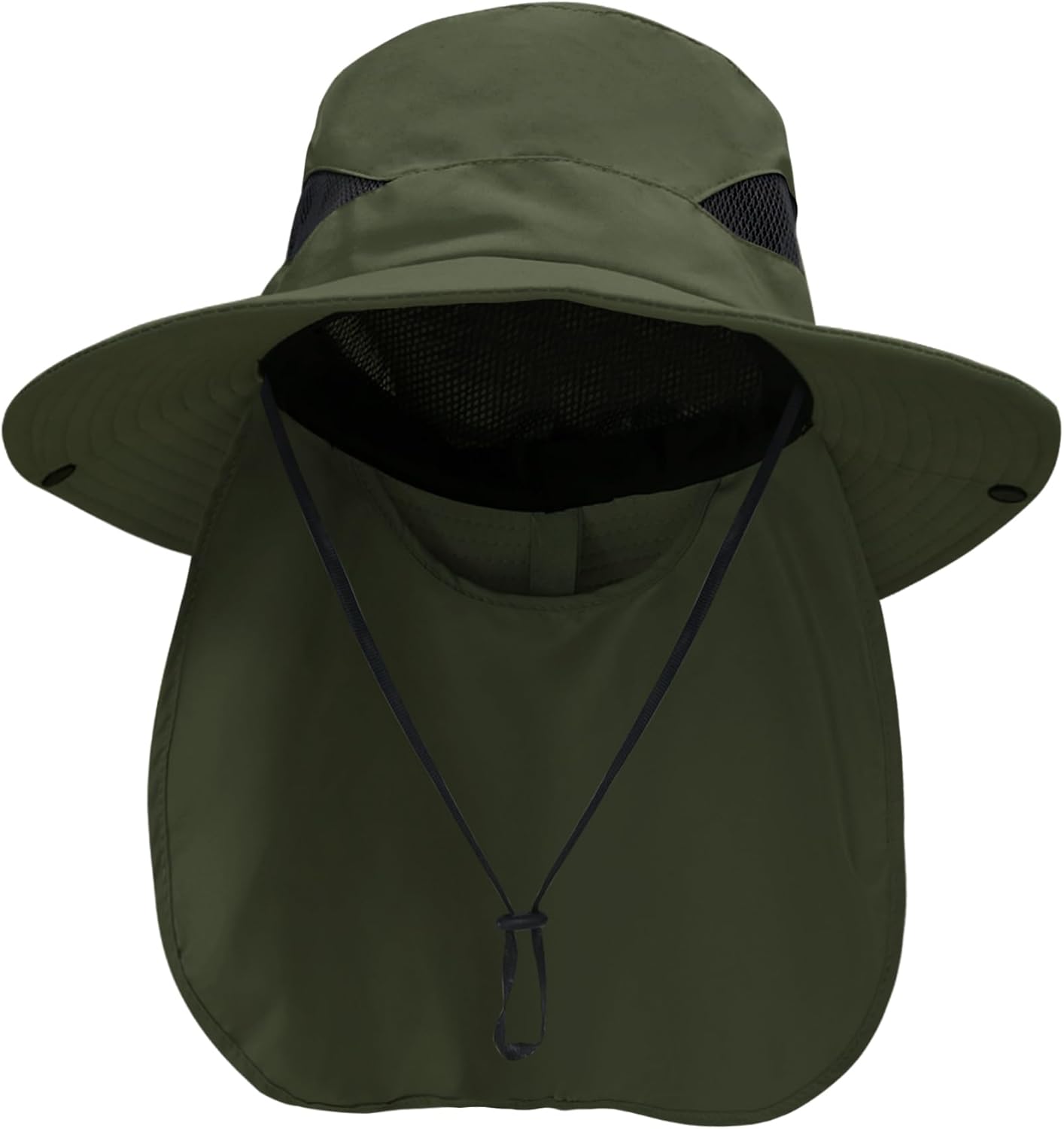 Sun Hat with Neck Flap for Men and Women – UPF 50+ UV Protection Wide Brim Bucket Hat for Fishing, Hiking, Safari and Outdoor Activities