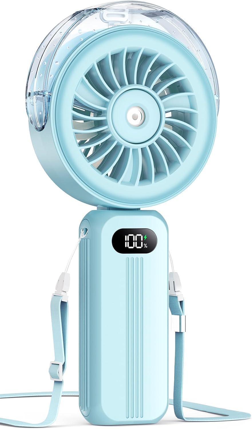 Portable Handheld Misting Fan – Rechargeable Personal Cooling Fan with Water Mist