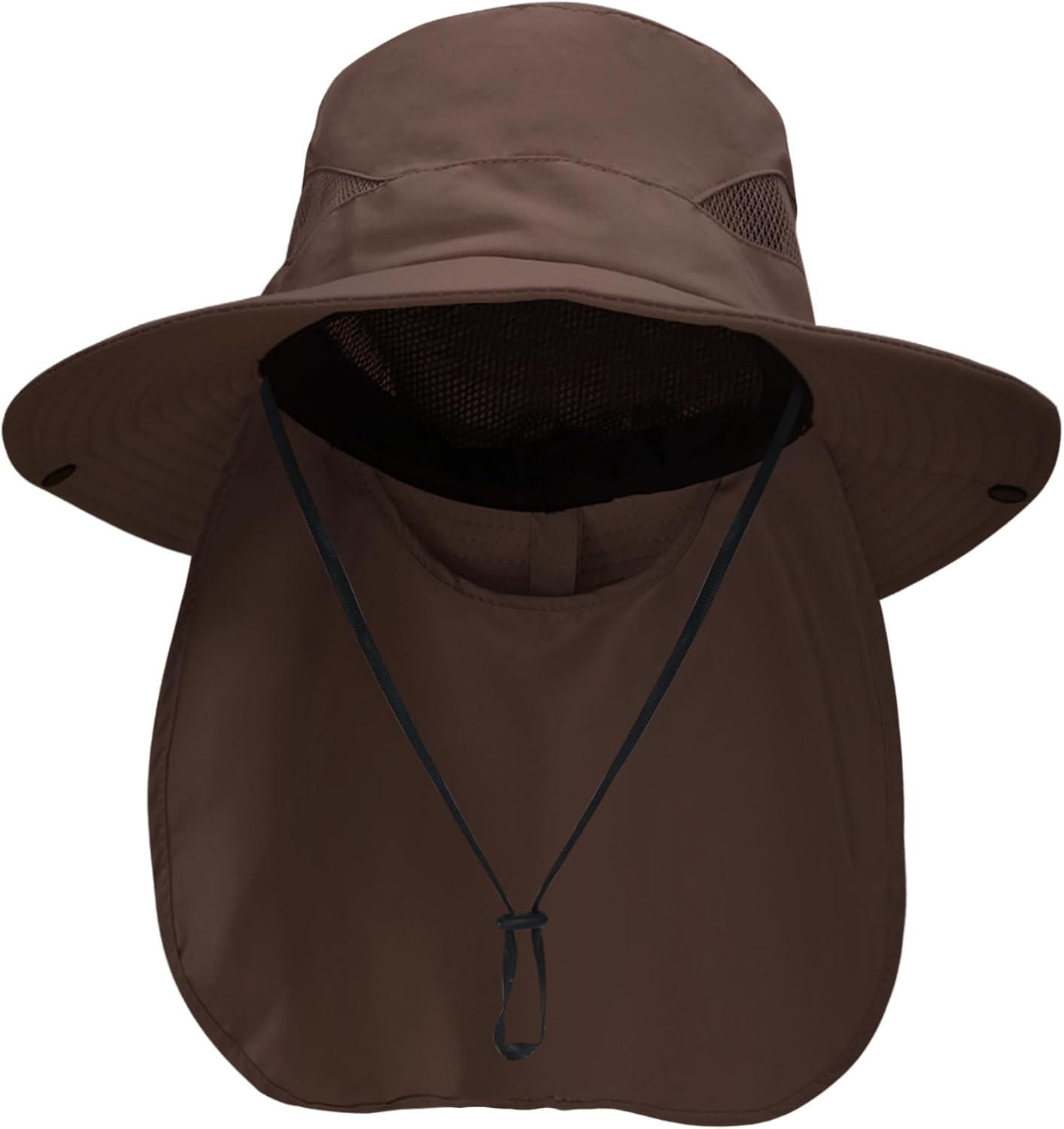 Sun Hat with Neck Flap for Men and Women – UPF 50+ UV Protection Wide Brim Bucket Hat for Fishing, Hiking, Safari and Outdoor Activities