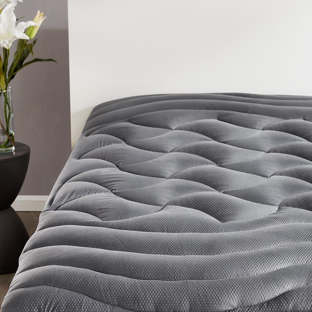 Cooling Twin Mattress Topper for Single Bed – Premium Zoned Mattress Pad Cover with Deep Pocket 8–21", Breathable Quilted Mattress Protector, Soft and Washable Bed Topper