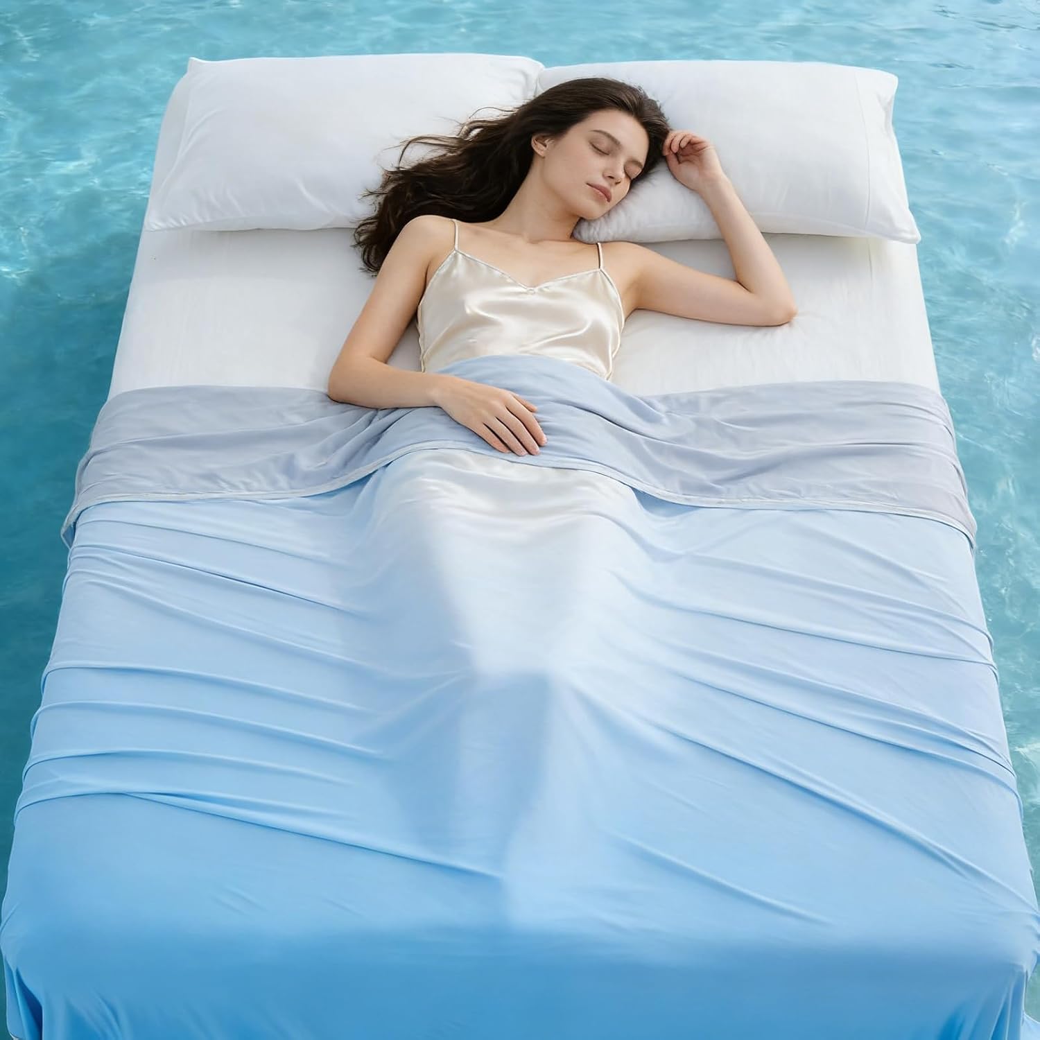 Arc-Chill Cooling Throw Blanket – Lightweight Q-Max 0.45 Cooling Fiber Blanket for Hot Sleepers