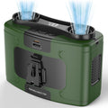 Portable 14500mAh-20000mAh Waist Fan, Dual Motor Clip-On Fan with 10 Speeds, 40H Runtime, Hands-Free Belt & Neck Design