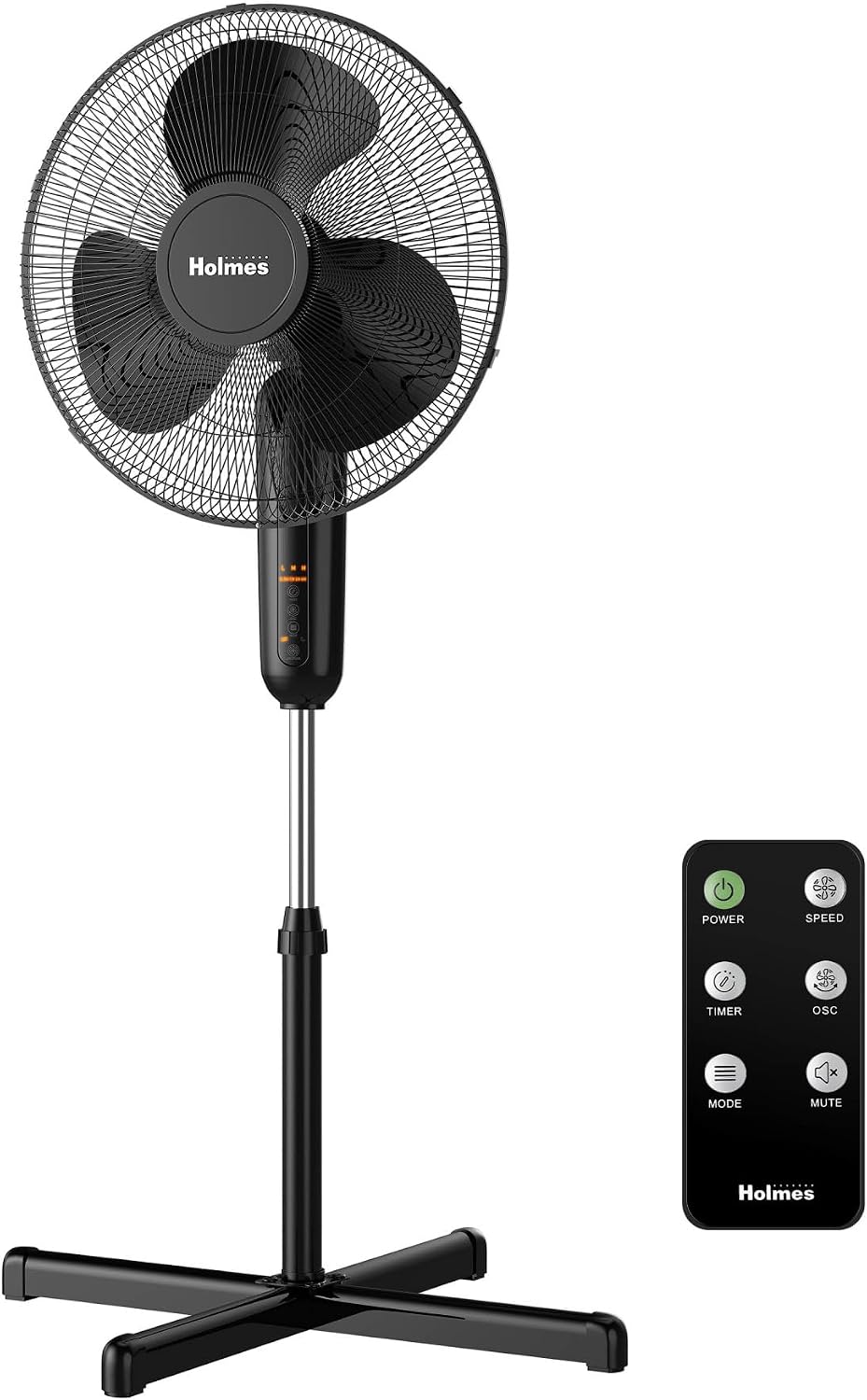 Oscillating Table Fan – Quiet Personal Desk Fan with 3 Speed Settings, 75° Wide-Angle Oscillation, 15° Adjustable Tilt