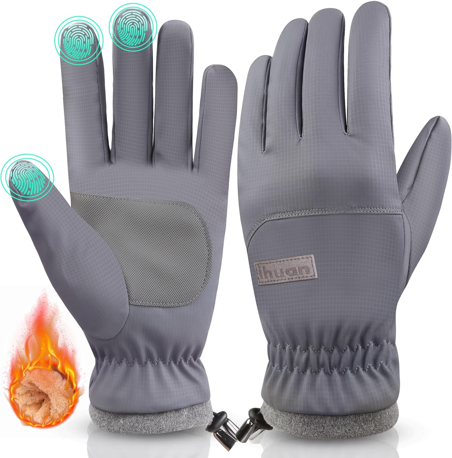 Winter Waterproof Ski Gloves for Men & Women – Insulated Thermal Snow Gloves