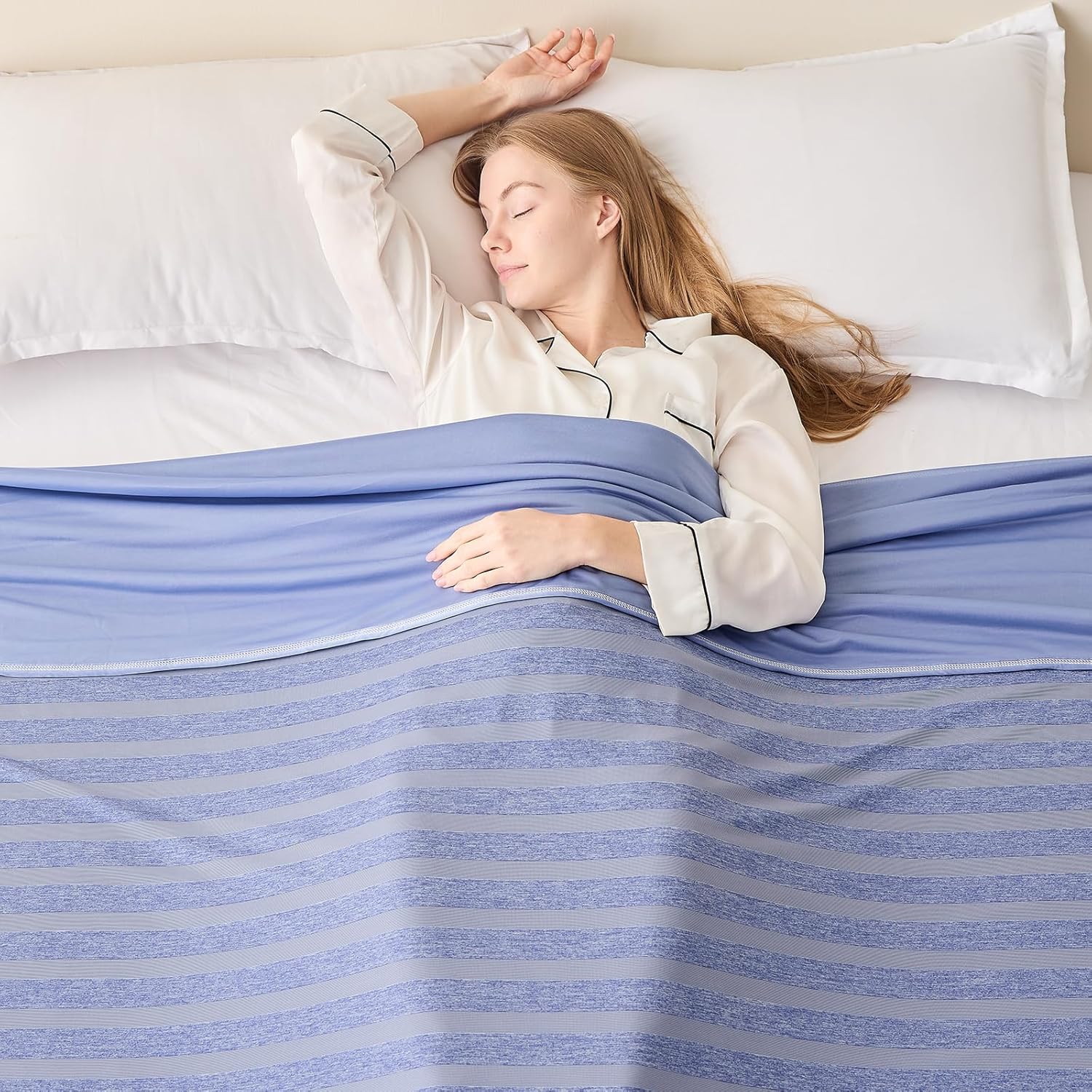 Arc-Chill Cooling Throw Blanket – Lightweight Q-Max 0.45 Cooling Fiber Blanket for Hot Sleepers