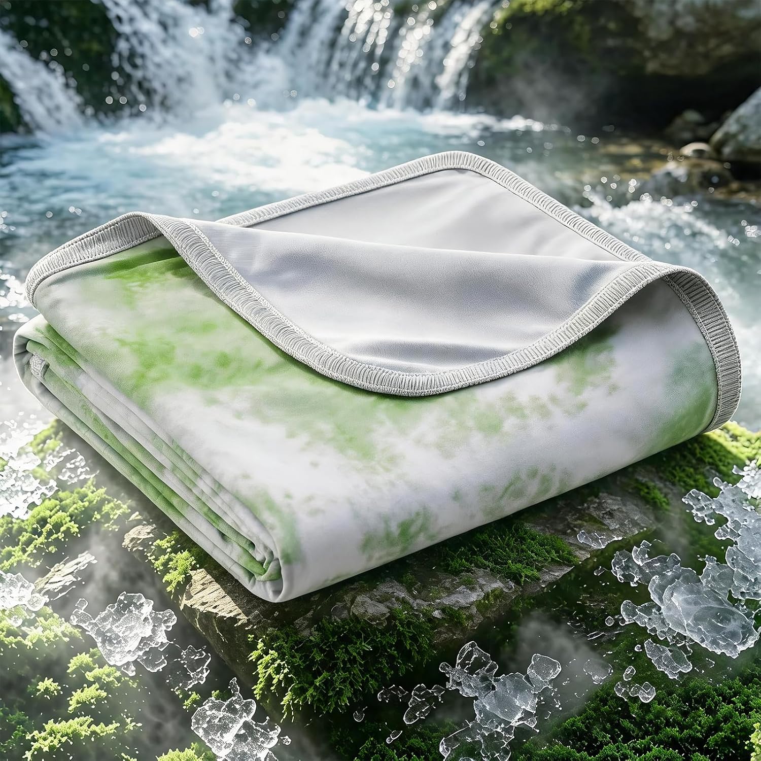 Arc-Chill Cooling Throw Blanket – Lightweight Q-Max 0.45 Cooling Fiber Blanket for Hot Sleepers