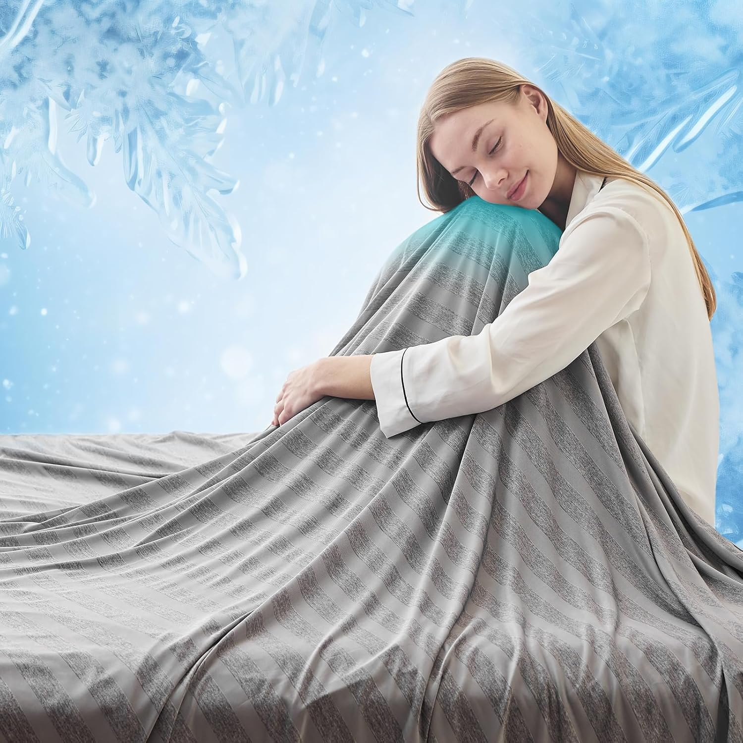 Arc-Chill Cooling Throw Blanket – Lightweight Q-Max 0.45 Cooling Fiber Blanket for Hot Sleepers
