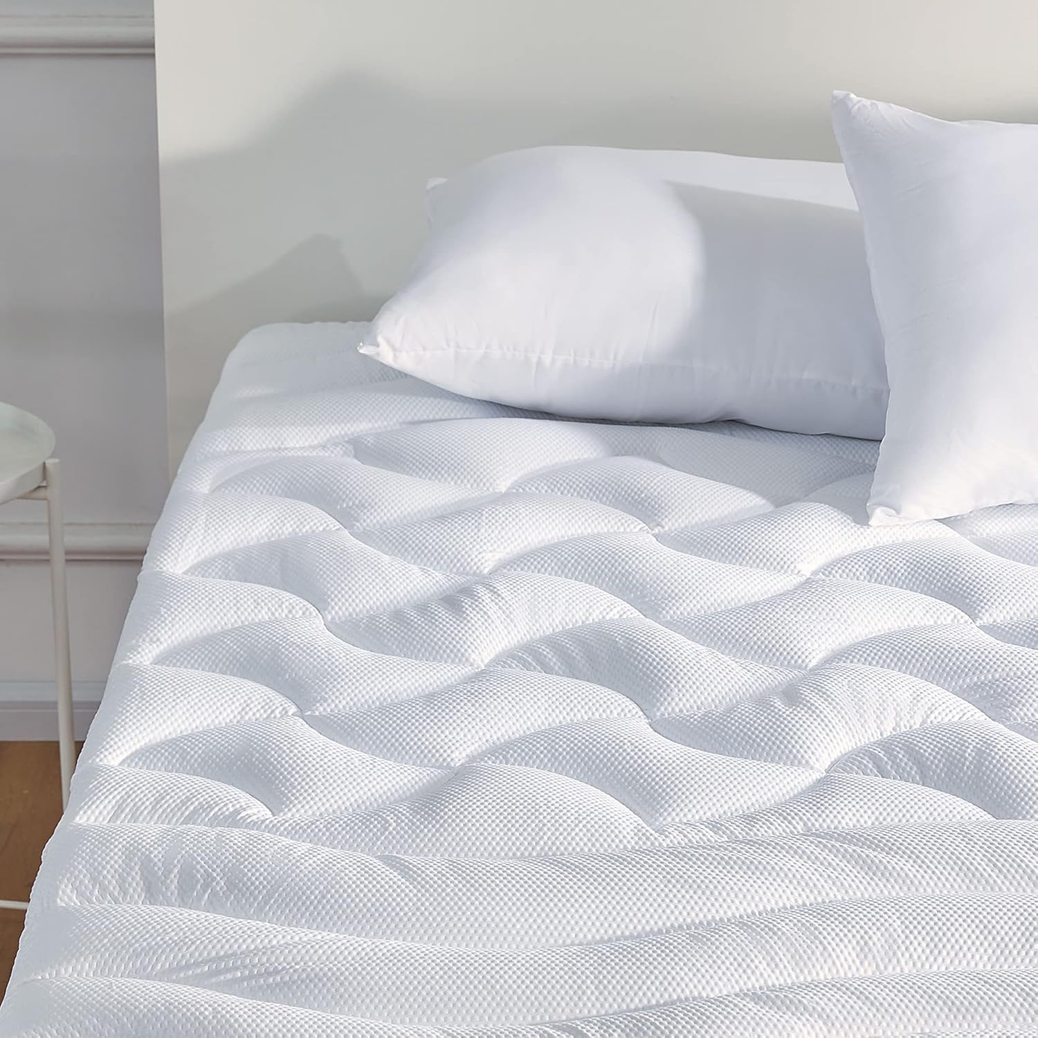 Cooling Twin Mattress Topper for Single Bed – Premium Zoned Mattress Pad Cover with Deep Pocket 8–21", Breathable Quilted Mattress Protector, Soft and Washable Bed Topper