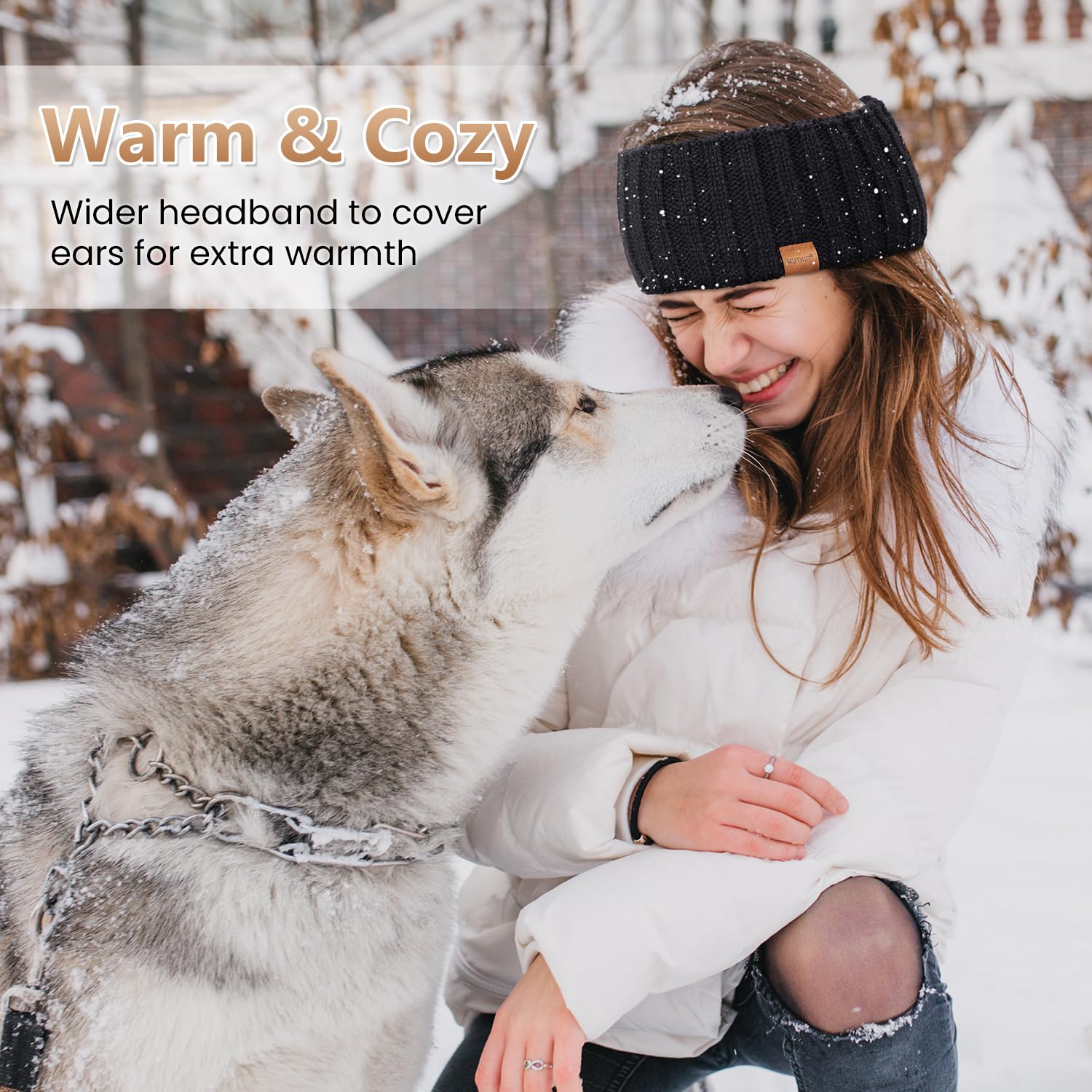 3-Pack Women's Winter Ear Warmer Headbands – Fleece-Lined Knit Ear Warmers