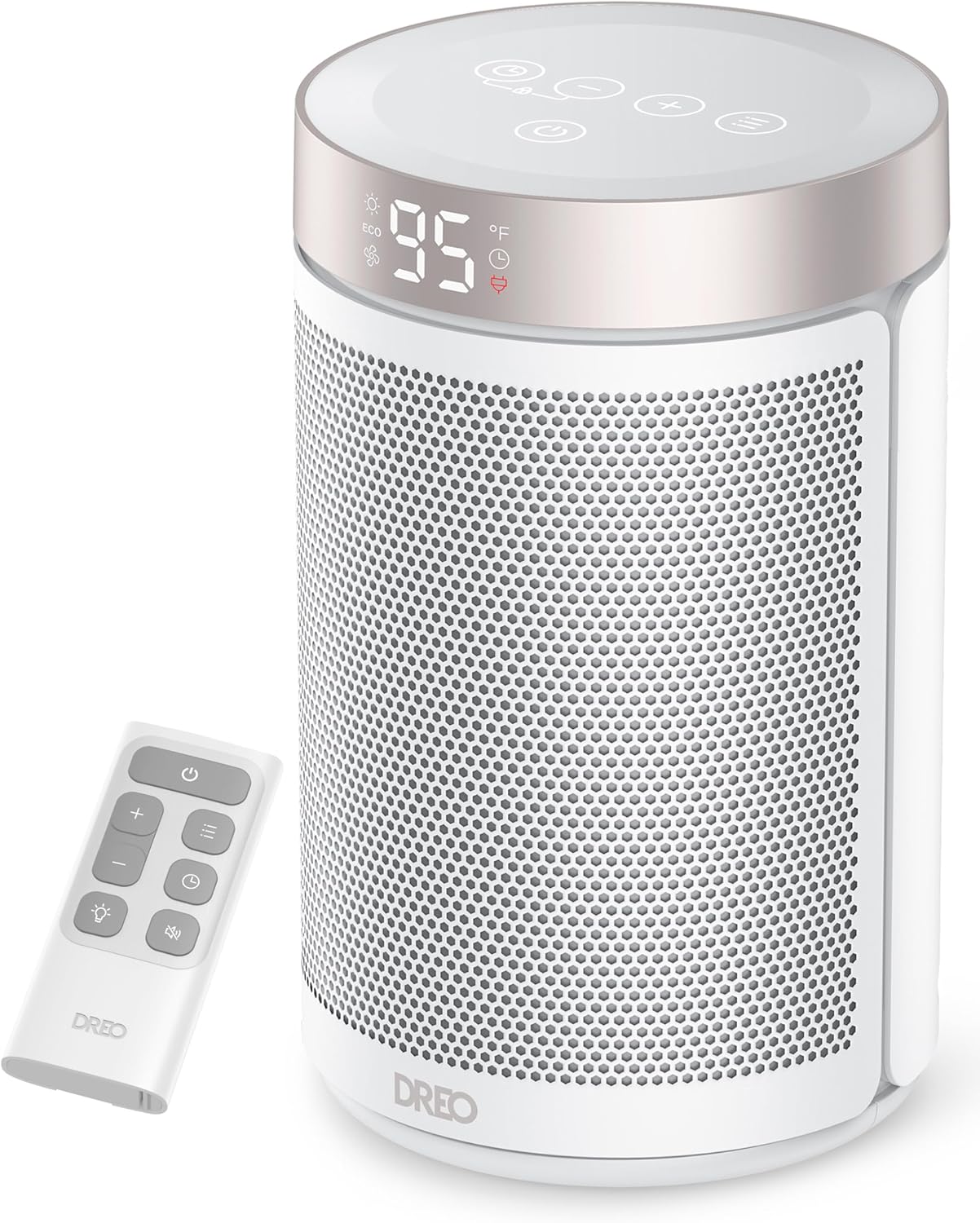 Portable 1500W Space Heater with Smart Thermostat, Digital Display & Eco Mode – Fast Heating Ceramic Indoor Heater for Bedroom, Office & Home