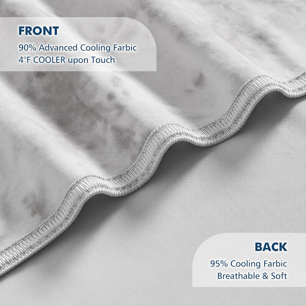 Arc-Chill Cooling Throw Blanket – Lightweight Q-Max 0.45 Cooling Fiber Blanket for Hot Sleepers