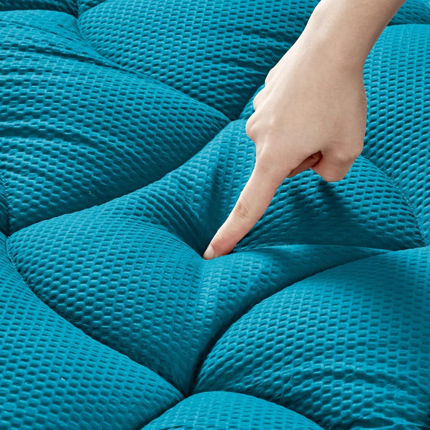 Cooling Twin Mattress Topper for Single Bed – Premium Zoned Mattress Pad Cover with Deep Pocket 8–21", Breathable Quilted Mattress Protector, Soft and Washable Bed Topper