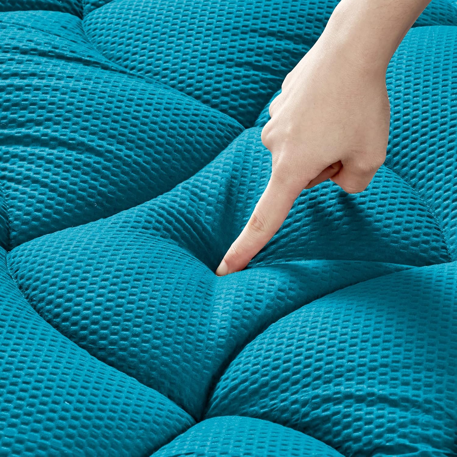 Cooling Twin Mattress Topper for Single Bed – Premium Zoned Mattress Pad Cover with Deep Pocket 8–21", Breathable Quilted Mattress Protector, Soft and Washable Bed Topper