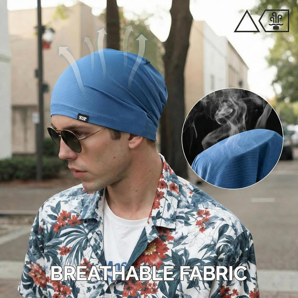 3-Pack Cooling Skull Caps for Men and Women