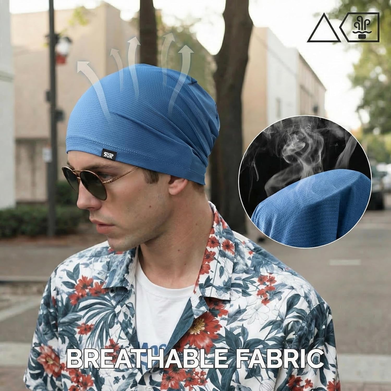 3-Pack Cooling Skull Caps for Men and Women