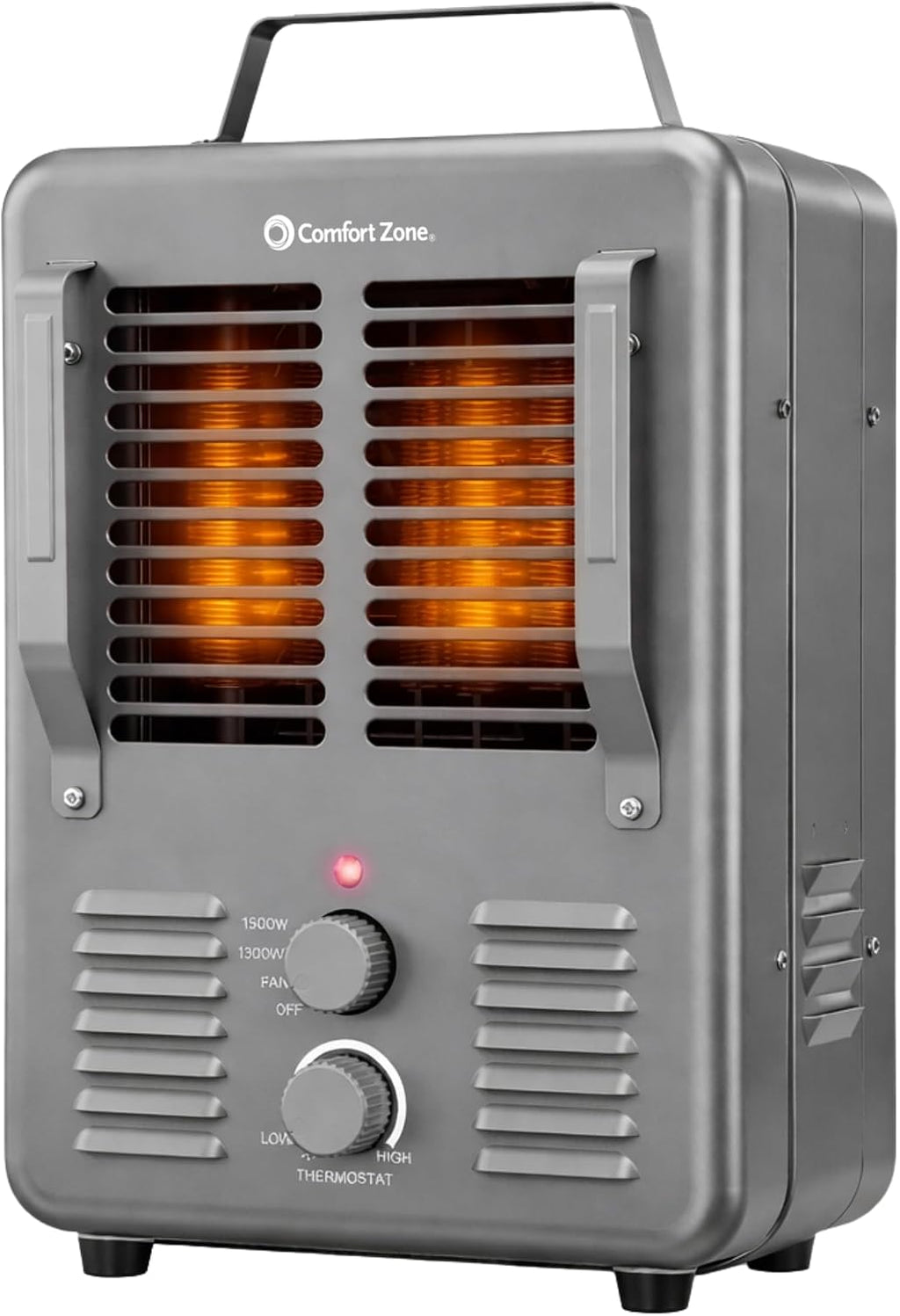 1500W Portable Utility Space Heater – Milkhouse Style Electric Heater with Adjustable Thermostat