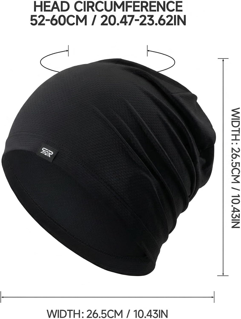 3-Pack Cooling Skull Caps for Men and Women