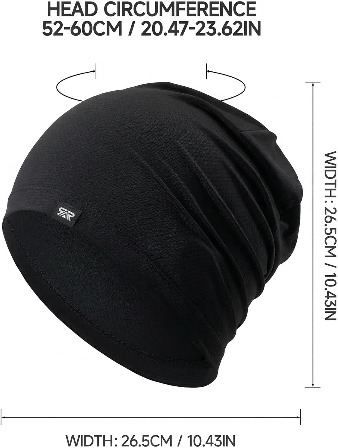 3-Pack Cooling Skull Caps for Men and Women