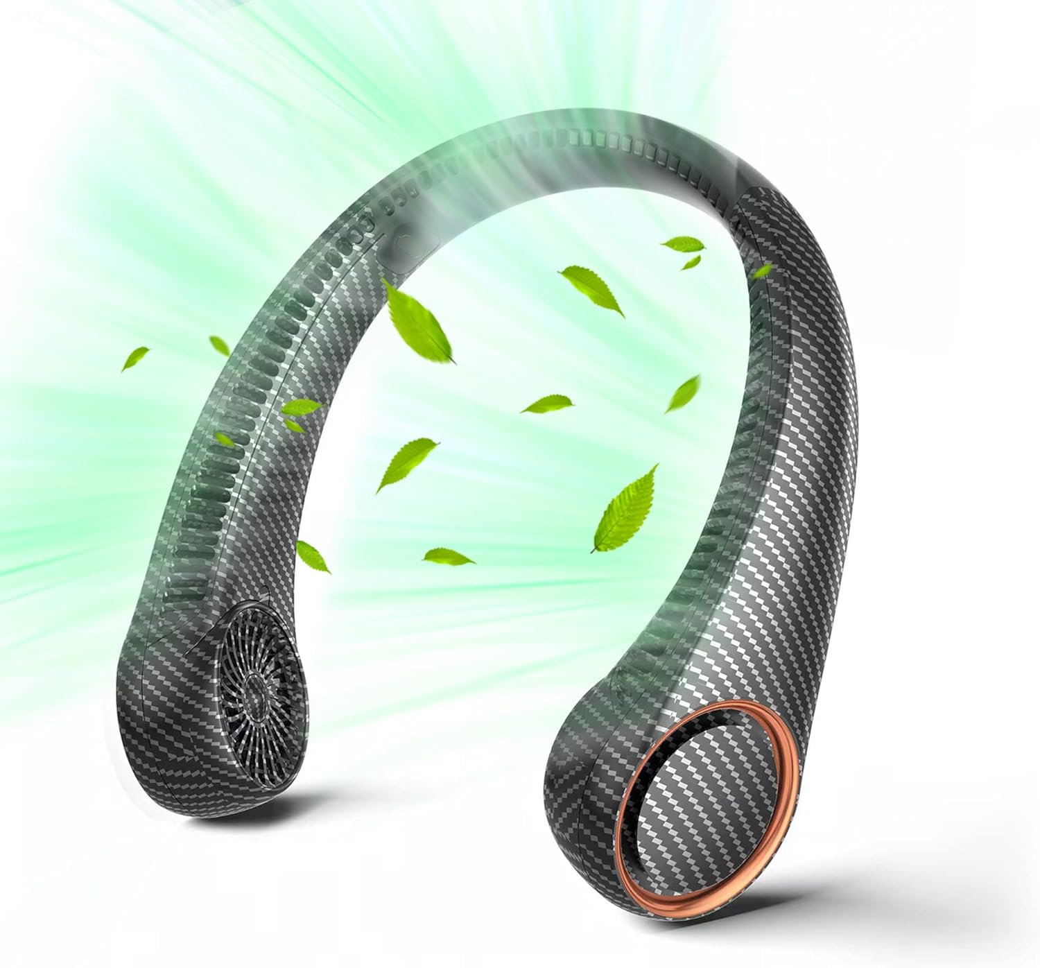 Portable Neck Fan – Hands-Free Bladeless Wearable Fan with 4000mAh Rechargeable Battery, 360° Cooling, Quiet Operation, 3 Speeds for Indoor and Outdoor Use