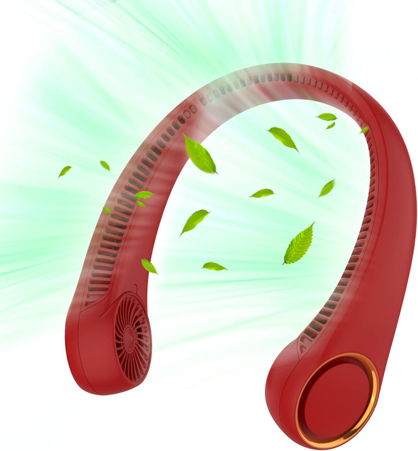 Portable Neck Fan – Hands-Free Bladeless Wearable Fan with 4000mAh Rechargeable Battery, 360° Cooling, Quiet Operation, 3 Speeds for Indoor and Outdoor Use