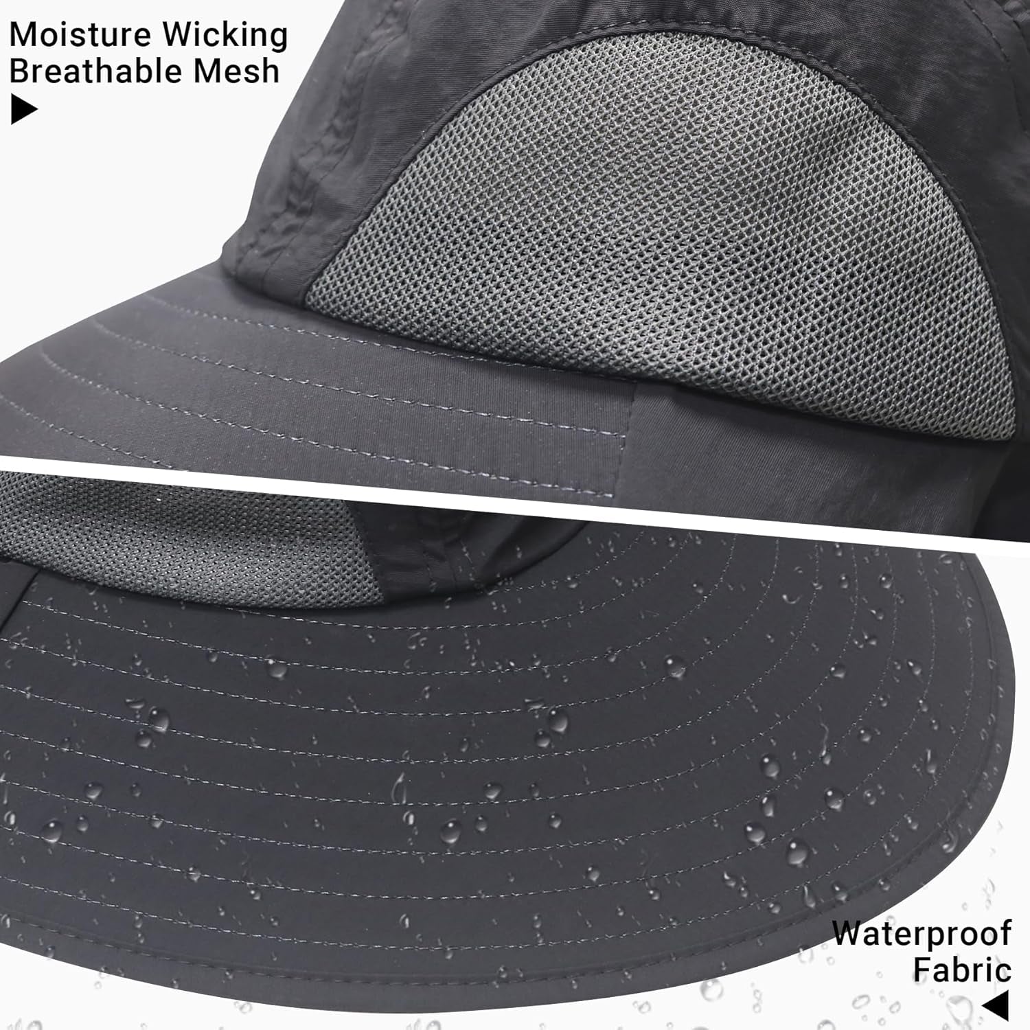 Sun Hat with Neck Flap for Men and Women – UPF 50+ UV Protection Wide Brim Bucket Hat for Fishing, Hiking, Safari and Outdoor Activities