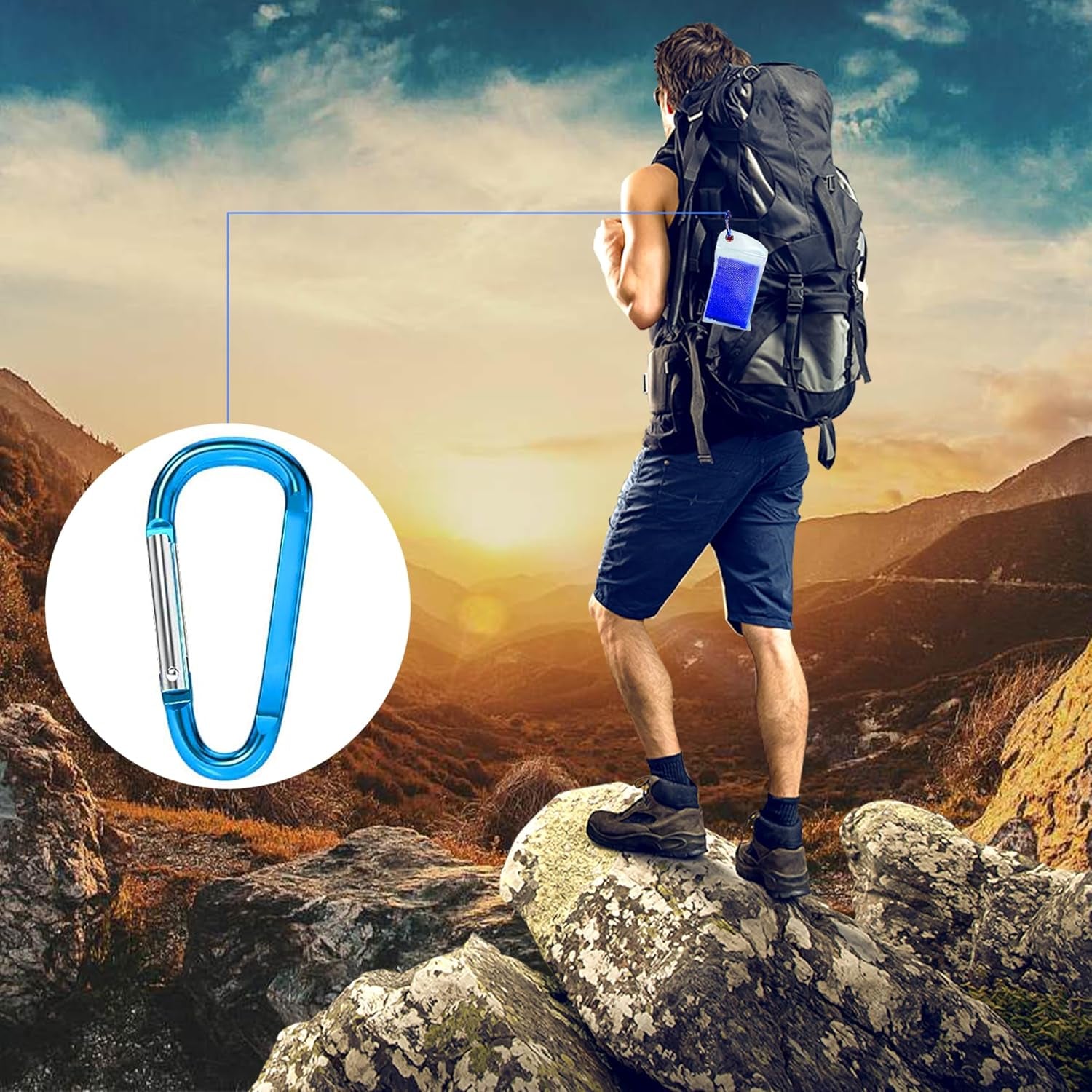 4 Pack Cooling Towels (40" x 12") – Microfiber Cooling Neck Wraps, Soft Breathable Ice Towels for Sports, Running, Gym, Yoga, Workout, Camping & Outdoor Activities