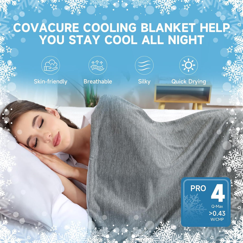 Extra Large Cooling Blanket – Arc-Chill Double-Sided Lightweight Summer Blanket for Hot Sleepers