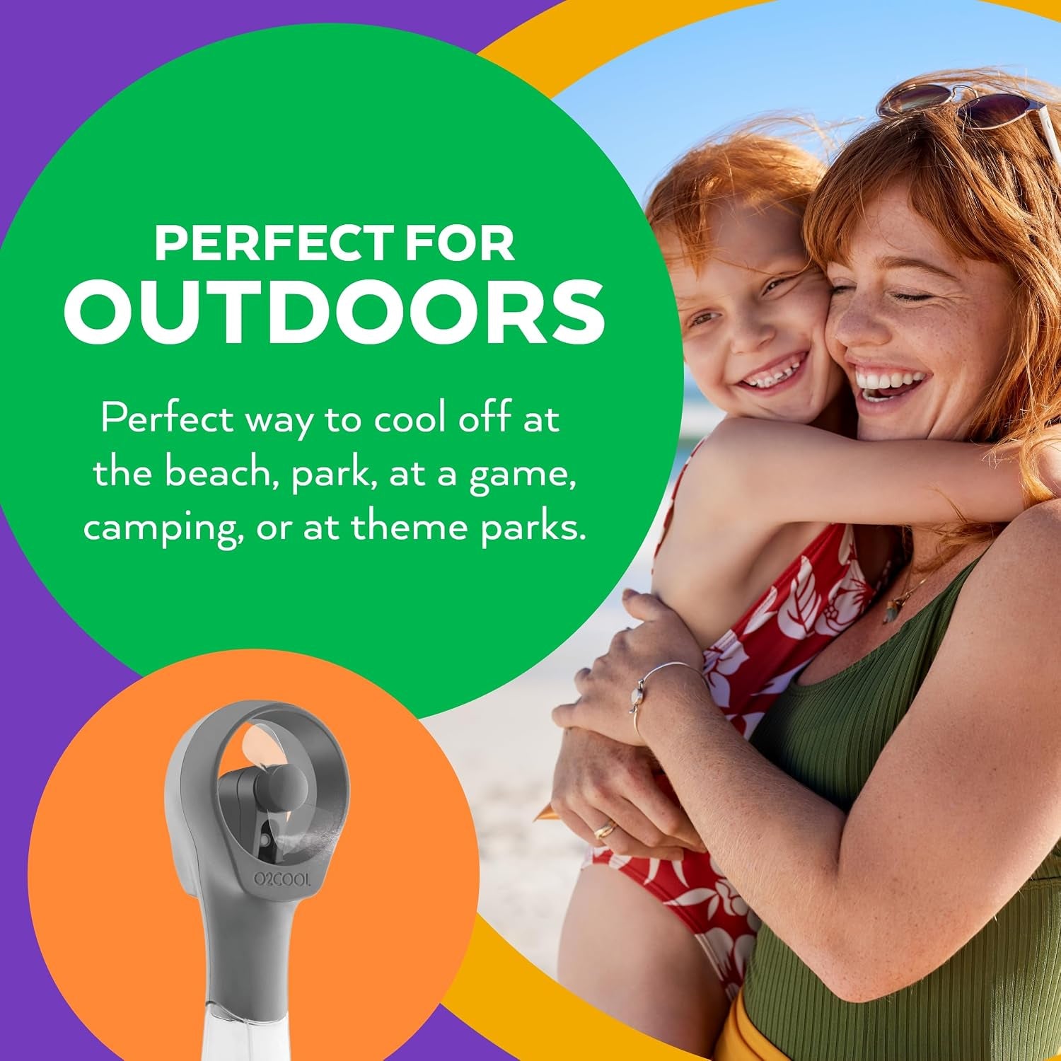 Elite Handheld Misting Fan – Battery Powered Personal Cooling Fan with Water Mist Spray