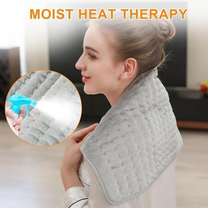 Electric Heating Pad for Back, Neck & Shoulders – 24 x 12-Inch Heating Pad
