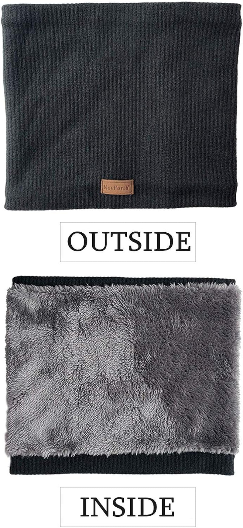 Winter Neck Warmer for Men & Women – Fleece-Lined Windproof Neck Gaiter Face Cover