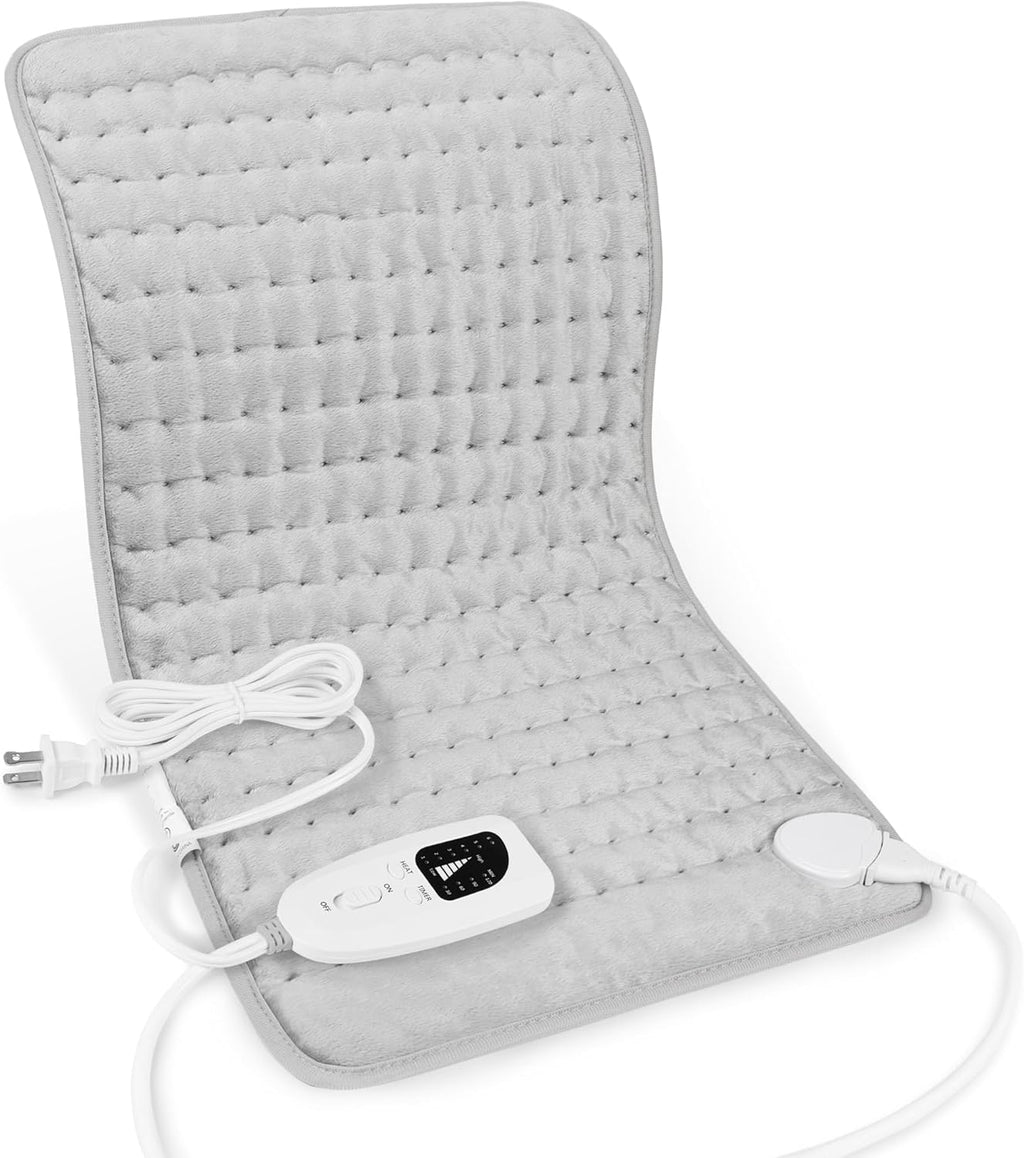 Electric Heating Pad for Back, Neck & Shoulders – 24 x 12-Inch Heating Pad